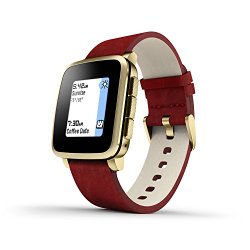 Pebble Time Steel Smartwatch for Apple/Android Devices – Gold