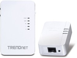 TRENDnet Powerline 500 AV Kit with Wi-Fi Extender, TPL-410APK