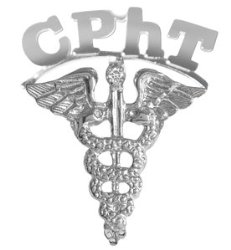 NursingPin – Certified Pharmacy Technician CPhT Diamond Lapel Pin in Silver