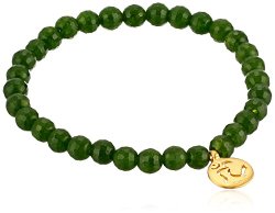 Satya Jewelry “Classics” Om Jade Stretch Bracelet