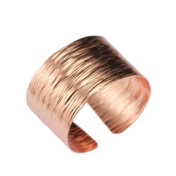 Bark Copper Cuff Bracelet by John S Brana Handmade Jewelry – High-quality Durable Copper – Lightweight – Anti-tarnish Lifetime Guarantee