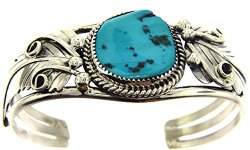 By Navajo Artist David Morris: Beautiful! Genuine Turquoise Woman’s Bracelet