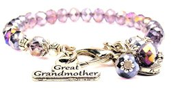 Lavender Purple Crystal Great Grandmother Bracelet