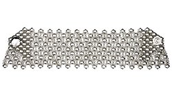 Sergio Gutierrez Liquid Metal Nickel Drape Cuff Bracelet (Silver-Tone)