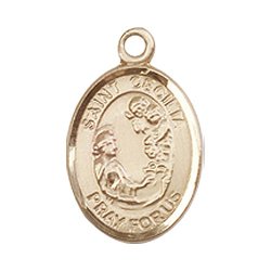 14kt Gold St. Cecilia Medal. Patron Saint of Musicians/Singers