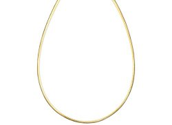 2mm thick 18K gold plated on solid sterling silver 925 stamped Italian Omega snake link chain necklace chocker