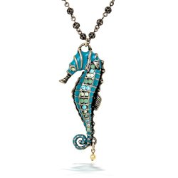 La Contessa Seahorse with a Mermaid Clasp Necklace, Designed by Mary DeMarco and Curated by The Artazia Collection – N8064