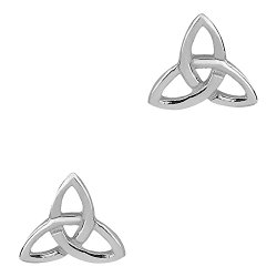 Sterling Silver Celtic Stud Earrings Trinity Knot