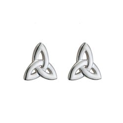 Trinity Knot Earrings Mini Silver Studs Irish Made Jewelry