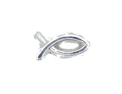 Silver ICHTHYS FISH Christianity Floating Charm