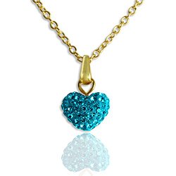 Young Girls Jewelry for the Fashion Statement Girl! Small and Large Heart Pendants. 14K Gold Chain