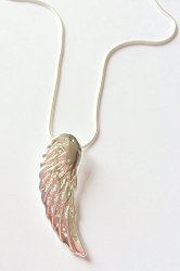 Angels Wing Necklace 925 Sterling Silver