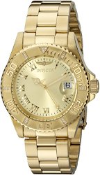 Invicta Women’s 12820 Pro Diver Diamond-Accented Gold-Tone Watch