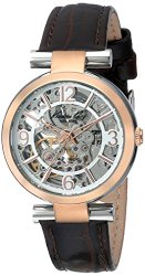 Kenneth Cole New York Women’s KC2819 Automatic Silver Rose Gold Strap Watch