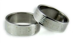 S37 Stainless Steel Korean Lord’s Prayer Ring Our Father in Korea