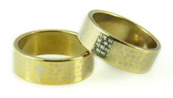 S38 Stainless Steel Korean Lord’s Prayer Ring Our Father in Korea