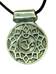 Sahashrara The Crown 7 th Chakra Amulet Pewter Pendant Necklace Jewelry Hindu