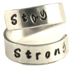 Stay Strong – Inspiration Adjustable Aluminum Wrap Ring