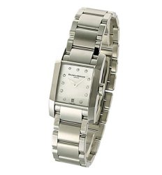 Baume & Mercier Diamant Steel Mother-of-Pearl Dial Womens Swiss Watch MOA08573