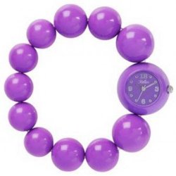 Reflex Ladies Purple Analogue Large Bead Fashion Wrist Watch BBR005