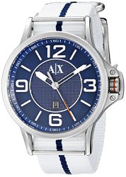 Armani Exchange Men’s AX1580 Analog Display Analog Quartz White Watch