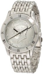 August Steiner Men’s CN004S-AS Round Kennedy Half Dollar Silver-tone Bracelet Watch