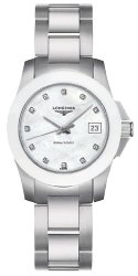 Longines Conquest Diamond Mother of Pearl Dial Stainless Steel Ladies Watch L3.257.4.87.6