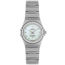 Omega Women’s 1466.71.00 Constellation Quartz Mini Diamond Bezel Watch