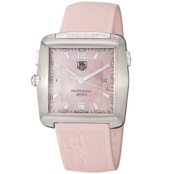 TAG Heuer Women’s WAE1114.FT6011 Tiger Woods Professional Rubber Sports Watch