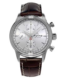 Alpina Alpiner Chronograph Automatic Sunray Dial Brown Leather Mens Watch AL-750S4E6