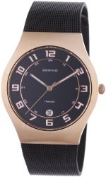 BERING Time Men’s Classic Collection Watch with Mesh Band and scratch resistant sapphire crystal. Designed in Denmark. 11937-262