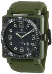 Smith & Wesson Men’s SWW-5800-OD Altitude OD Black Dial Rubber Band Watch