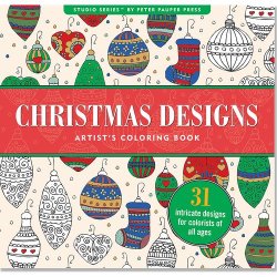 Christmas Designs Adult Coloring Book (31 stress-relieving designs) (Studio)
