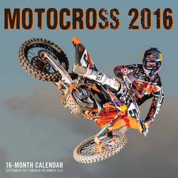 Motocross 2016: 16-Month Calendar September 2015 through December 2016