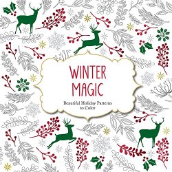 Winter Magic: Beautiful Holiday Patterns Coloring Book for Adults (Color Magic)