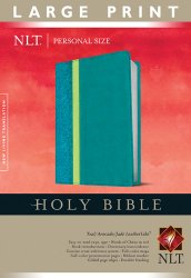 Holy Bible NLT, Personal Size Large Print edition, TuTone