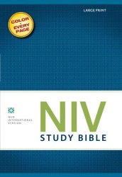 NIV, Study Bible, Large Print, Hardcover