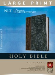 Premium Slimline Reference Bible NLT, Large Print, TuTone