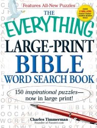 The Everything Large-Print Bible Word Search Book: 150 inspirational puzzles – now in large print! (Everything Series)