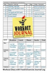 Workout Journal: Workout Diary with Food & Exercise Journal Log: Perfect Workout Charts & Weight Loss Journal To Kick-Start Your Fitness Routine (Workout Journals) (Volume 1)