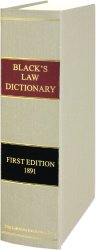 Black’s Law Dictionary, 1st Edition