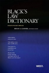 Black’s Law Dictionary, Pocket Edition, 4th