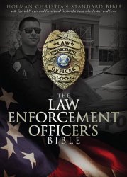 HCSB Law Enforcement Officer’s Bible, Black LeatherTouch