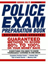 Norman Hall’s Police Exam Preparation Book