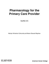 Pharmacology for the Primary Care Provider, 4e (Edmunds, Pharmacology for the Primary Care Provider)