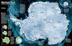 Antarctica Satellite [Laminated] (National Geographic Reference Map)