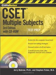 CliffsNotes CSET: Multiple Subjects with CD-ROM, 3rd Edition