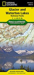Glacier and Waterton Lakes National Parks (National Geographic Trails Illustrated Map)