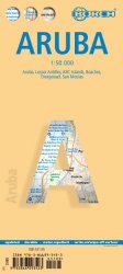 Laminated Aruba Map by Borch (English, Spanish, French, Italian and German Edition)