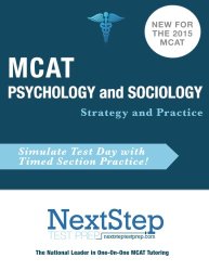 MCAT Psychology and Sociology: Strategy and Practice